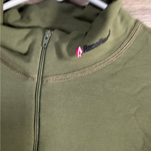 Race Ready Classic Olive Green Women's Half Zip Pullover - Picture 5 of 10